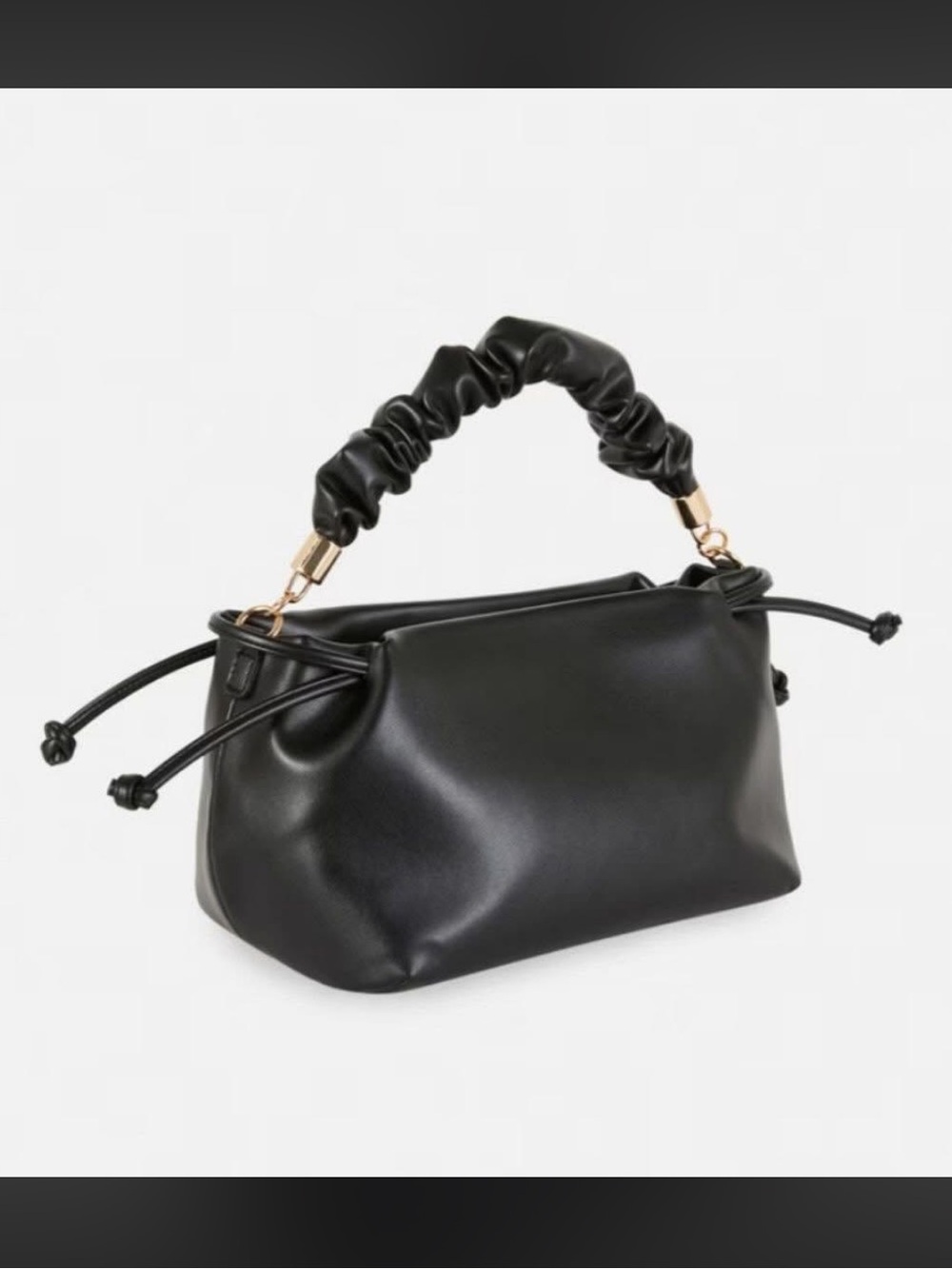 Primark Paula Echevarría Women’s Black Ruched Handle Shoulder Bag